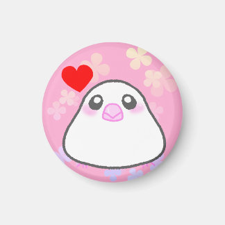 文鳥ぴょんちゃんLOVEマグネット MAGNEET