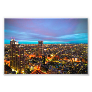 新宿の夜景 FOTO AFDRUK