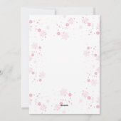 新年のお祝い 馬と桜♡ FEESTDAGENKAART (Achterkant)