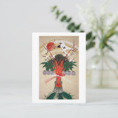 新年の飾り, 其一 Decoratie van het Nieuwjaar, Kiitsu Feestdagenkaart (Staand voorkant)