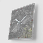 方丈記による「無常」の壁時計 (落ち葉) VIERKANTE KLOK (Hoek)