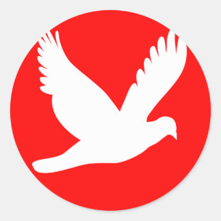 日の丸＆鳩.png ronde sticker