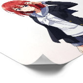 日本のアニメ風女子キャラクター POSTER (Hoek)