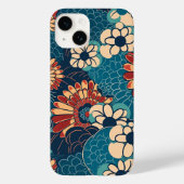 日本の伝統的なヴィンテージデザインを使用したアート作品　花 Case-Mate iPhone CASE (Achterkant)
