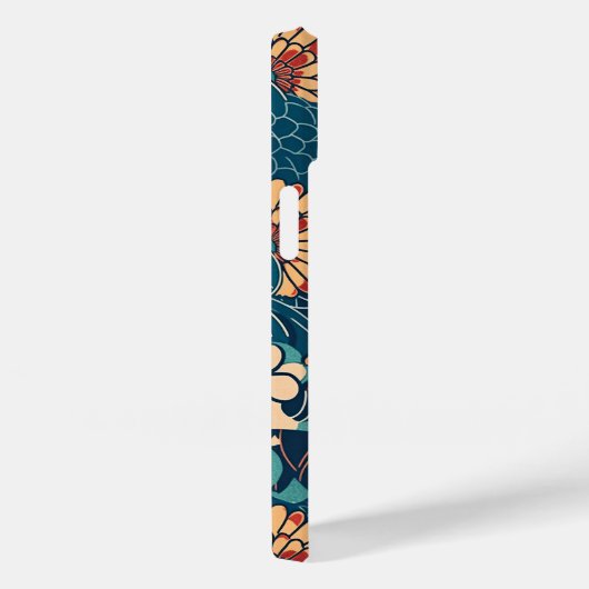 日本の伝統的なヴィンテージデザインを使用したアート作品　花 Case-Mate iPhone CASE (Achterkant / Rechts)