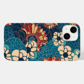 日本の伝統的なヴィンテージデザインを使用したアート作品 花 Case-Mate iPhone CASE (Achterkant (horizontaal))
