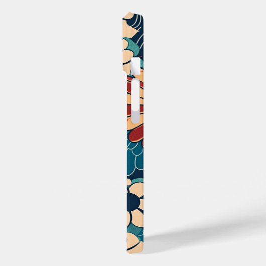 日本の伝統的なヴィンテージデザインを使用したアート作品　花 Case-Mate iPhone CASE (Achterkant / Links)