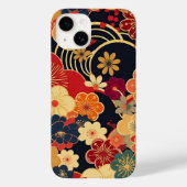 日本の伝統的なヴィンテージデザインを使用したアート作品　花 Case-Mate iPhone CASE (Achterkant)