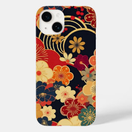 日本の伝統的なヴィンテージデザインを使用したアート作品　花 Case-Mate iPhone 14 HOESJE