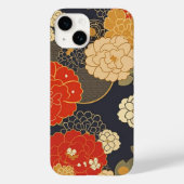 日本の伝統的なヴィンテージデザインを使用したアート作品　花 Case-Mate iPhone CASE (Achterkant)