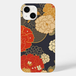 日本の伝統的なヴィンテージデザインを使用したアート作品　花 Case-Mate iPhone 14 HOESJE