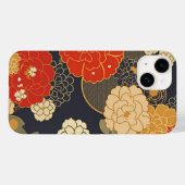 日本の伝統的なヴィンテージデザインを使用したアート作品 花 Case-Mate iPhone CASE (Achterkant (horizontaal))