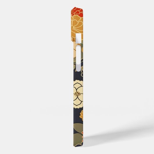 日本の伝統的なヴィンテージデザインを使用したアート作品　花 Case-Mate iPhone CASE (Achterkant / Links)