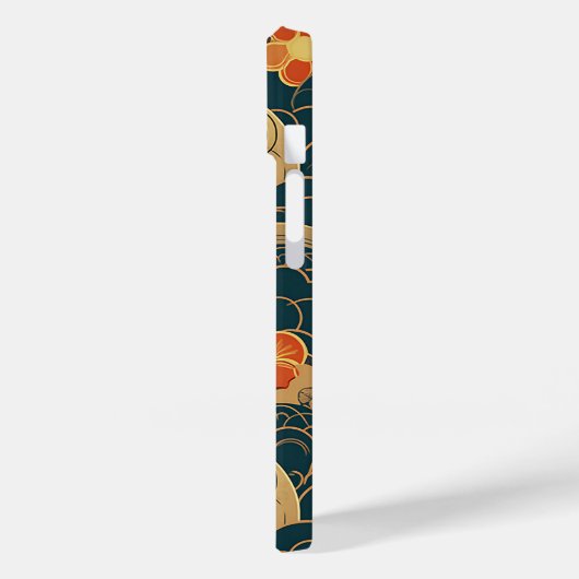 日本の伝統的なヴィンテージデザインを使用したアート作品　花 Case-Mate iPhone CASE (Achterkant / Links)