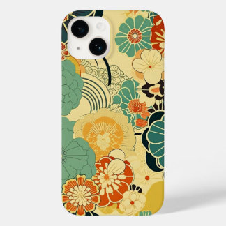 日本の伝統的なヴィンテージデザインを使用したアート作品 花 Case-Mate iPhone 14 HOESJE