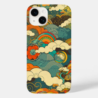 日本の伝統的なヴィンテージデザインを使用したアート作品 雲 Case-Mate iPhone 14 HOESJE