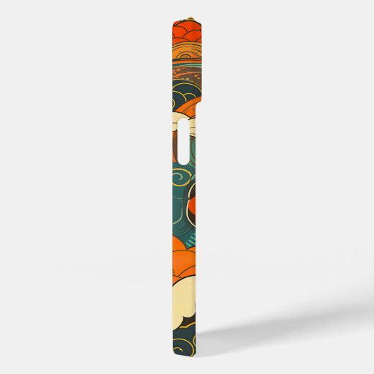 日本の伝統的なヴィンテージデザインを使用したアート作品 雲 Case-Mate iPhone CASE (Achterkant / Rechts)