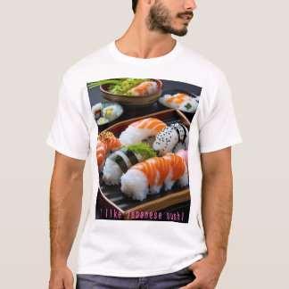「日本の寿司：至福のひととき（Japanese Sushi: A Moment of Bliss）」 T-shirt