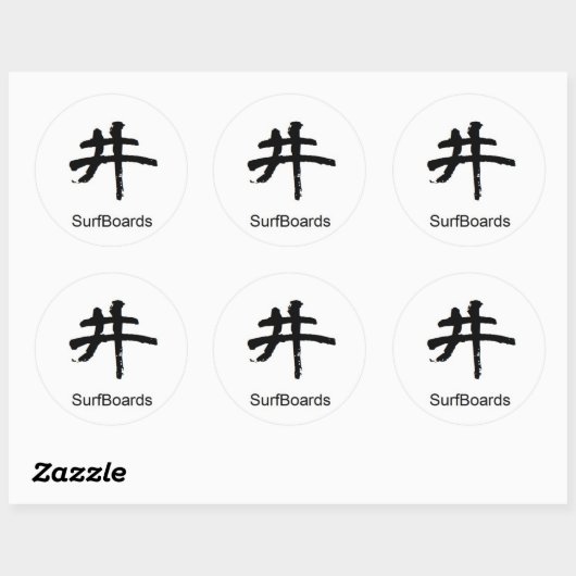 日本の漢字のシール RONDE STICKER (Vel)