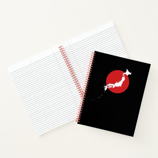 日本地図 – Minimalist Japan Map Notebook Notitieboek (Binnen)