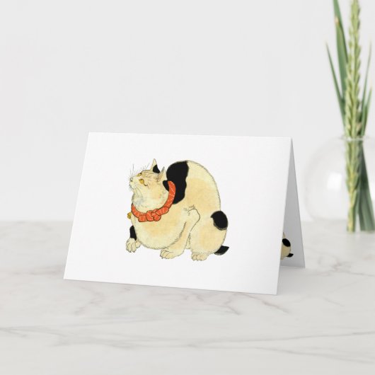 日本猫, 国芳 Japanse Kat, Kuniyoshi, ukiyo-E Kaart (Voorkant)