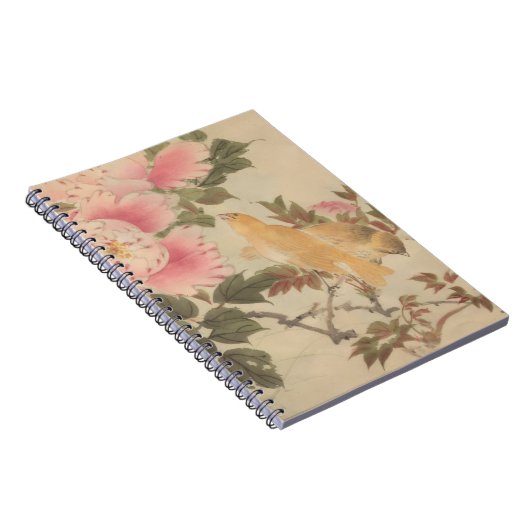 日本画、美しい花鳥画 NOTITIEBOEK (Rechterzijde)