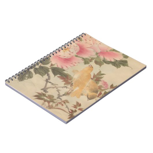 日本画、美しい花鳥画 NOTITIEBOEK (Linkerzijde)