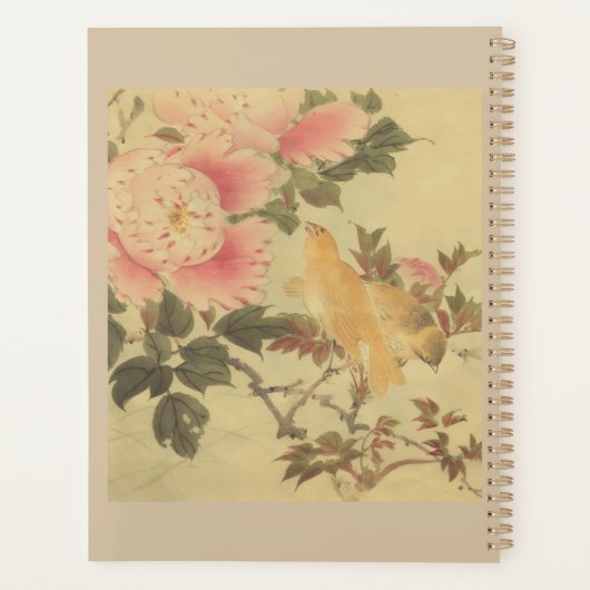 日本画、美しい花鳥画 PLANNER (Achterkant)