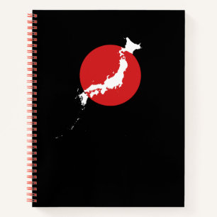 日本kaart – Minimalistisch Japan Reisdagboek Notitieboek