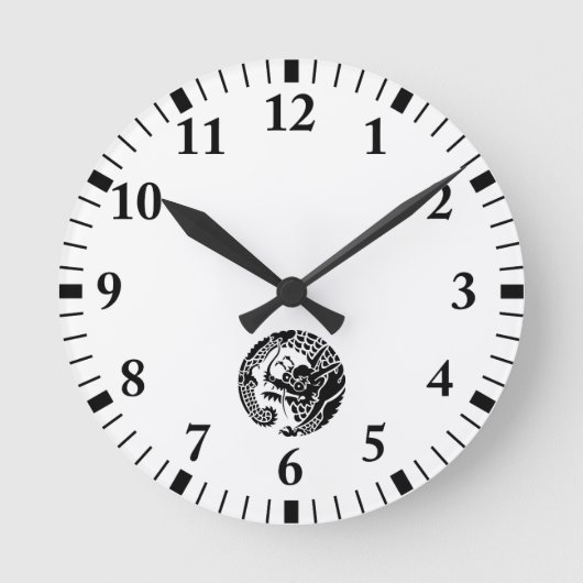 日蓮宗龍の丸 ラウンド壁時計 RONDE KLOK (Voorkant)