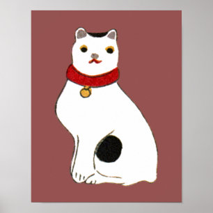 日 の の 形, Doll van de Japanse kat Poster