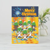 日 の リ ス - Japans kerstfeest Feestdagenkaart (Staand voorkant)