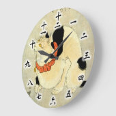 日 本 猫, 国 Japanse kat, Kuniyoshi, Ukiyo-e Grote Klok (Hoek)