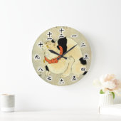 日 本 猫, 国 Japanse kat, Kuniyoshi, Ukiyo-e Grote Klok (Huis)