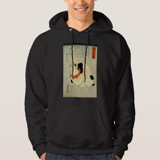 日 本 猫, 国 Japanse kat, Kuniyoshi, Ukiyo-e Hoodie (Voorkant)