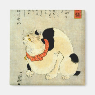 日 本 猫, 国 Japanse kat, Kuniyoshi, Ukiyo-e Magneet