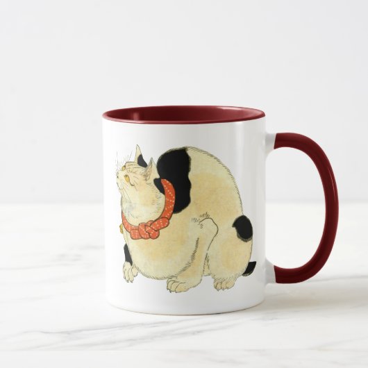日 本 猫, 国 Japanse kat, Kuniyoshi, Ukiyo-e Mok (Rechts)