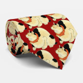 日 本 猫, 国 Japanse kat, Kuniyoshi, Ukiyo-e Stropdas (Opgerold)