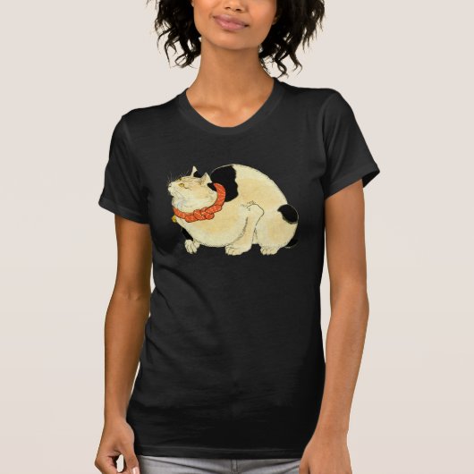 日 本 猫, 国 Japanse kat, Kuniyoshi, Ukiyo-e T-shirt (Voorkant)