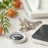 日 蓮 龍 の 丸 SLEUTELHANGER (Zijkant)