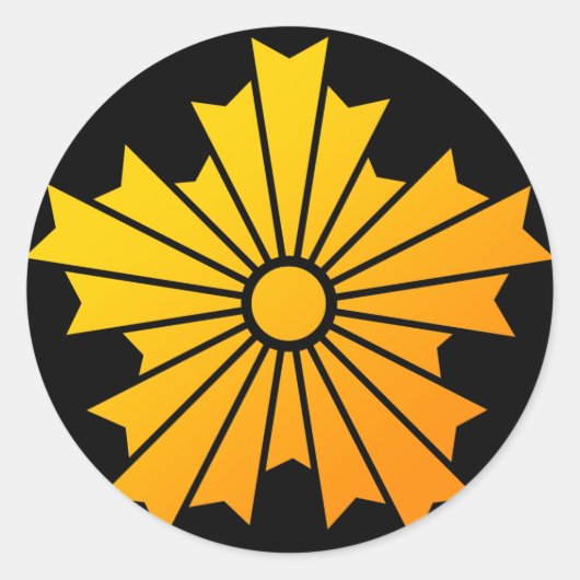旭日章 RONDE STICKER (Voorkant)