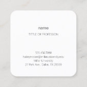 明け方の空と流星 シンプルな名刺・ビジネスカード・ショップカード VIERKANTE VISITEKAARTJE (Achterkant)