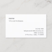 明け方の空と流星 シンプルな名刺　ビジネスカード　ショップカード VISITEKAARTJE (Achterkant)