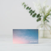 明け方の空と流星 シンプルな名刺　ビジネスカード　ショップカード VISITEKAARTJE (Staand voorkant)