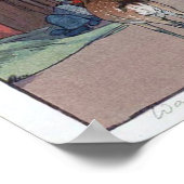 春 日 社 鹿, Deer of Kasuga Shrine, Hiroshi Yoshida Poster (Hoek)