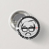 昭和のおっさん（Showa no ossan）B Ronde Button 3,2 Cm (Voorkant /achterkant)