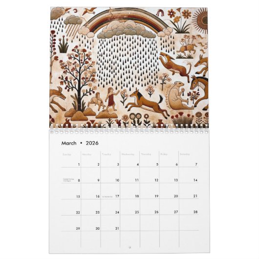 時代を旅する: 古代の風景 KALENDER (Mar 2026)