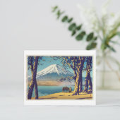 晩 秋 富 山, Mt.Fuji in herfst, Hasui Kawase, Woodcut Briefkaart (Staand voorkant)