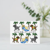 暑 中 見の い舞 BRIEFKAART (Staand voorkant)