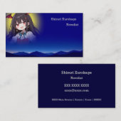 月があなたの顔写真になる VISITEKAARTJE (Voorkant / Achterkant)